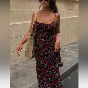 COMMENSE Bulgarian Floral Cami Long Dress NWT